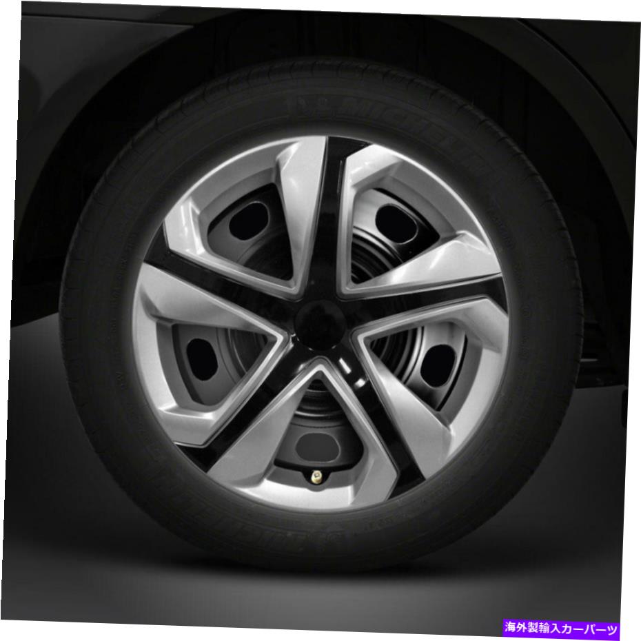 Wheel Covers Set of 4 4シルバーブラックホイールのセット15\