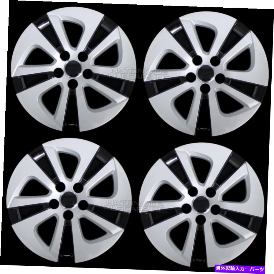 【楽天市場】Wheel Covers Set of 4 4シルバー＆ブラック2016年