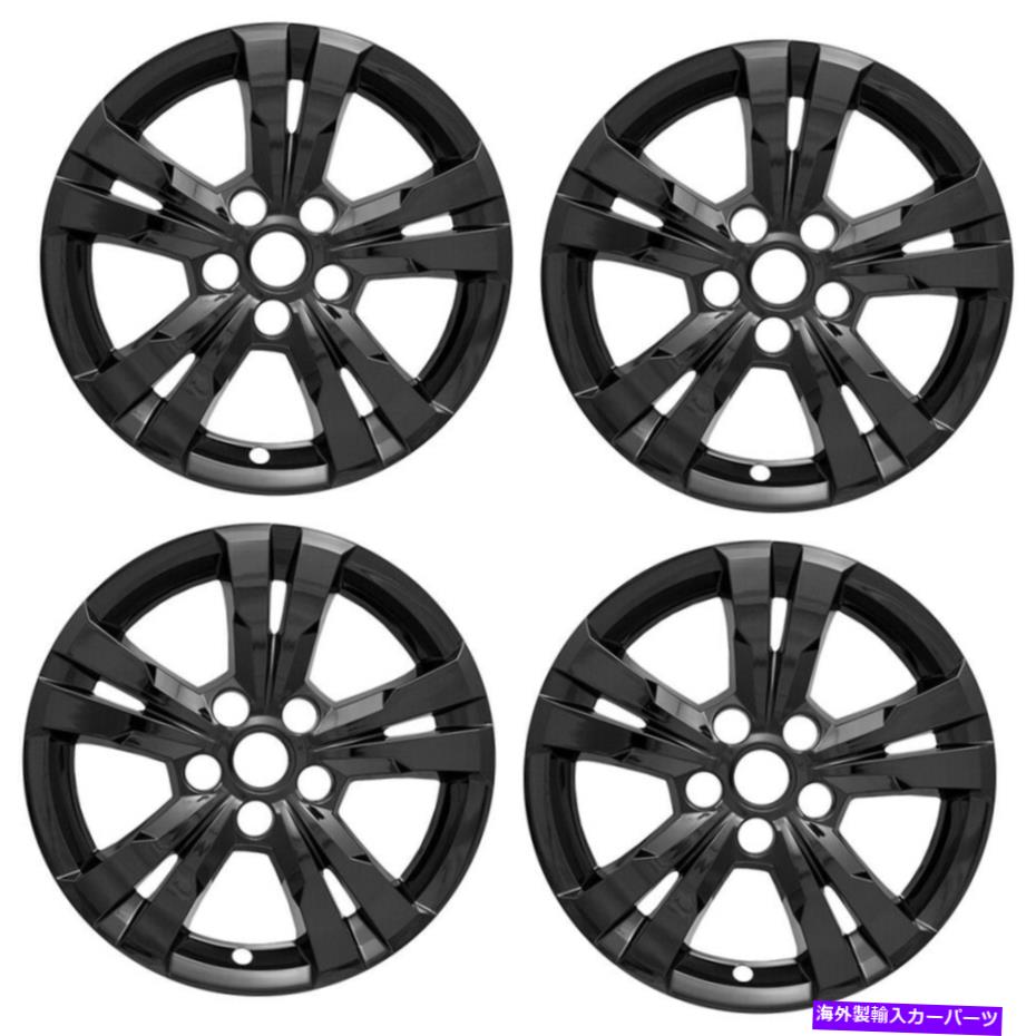 Wheel Covers Set of 4 4 BLACK 17\
