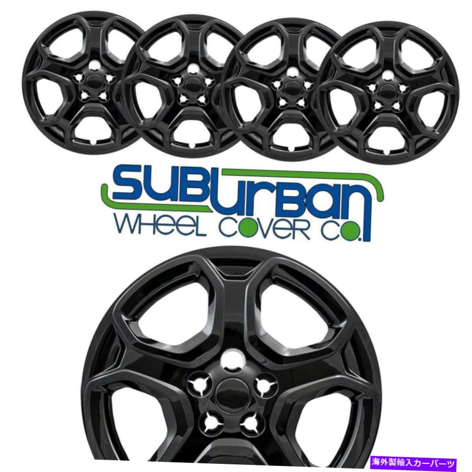 Wheel Covers Set of 4 2017-2019フォード・エスケープS#525-17BLK 17" GLOSS BLACKホイールキャップホイールSET / 4カバー 2017-2019 Ford Escape S # 525-17BLK 17" GLOSS BLACK Hubcaps Wheel Covers SET/4 【並行輸入品】|カスタムパーツ WORLD倉庫