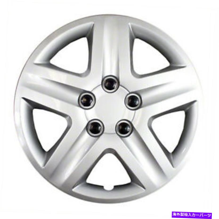 Wheel Covers Set of 4 4の新しいセット、17インチシルバー5スポークアフターマーケットホイールカバー New Set Of 4, 17 Inch Silver 5 Spoke Aftermarket Wheel Covers 【並行輸入品】