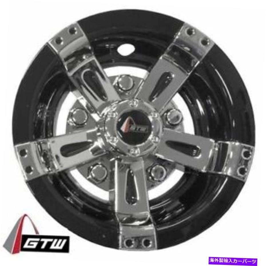 Wheel Covers Set of 4 10インチホイールのための4つのゴルフカート10" ブラックマシンホイールカバーハブキャップの新しいセット New Set of 4 Golf Cart 10" Black Machine Wheel Cover Hub Caps for 10 Inch Wheels 【並行輸入品】｜カスタムパーツ WORLD倉庫