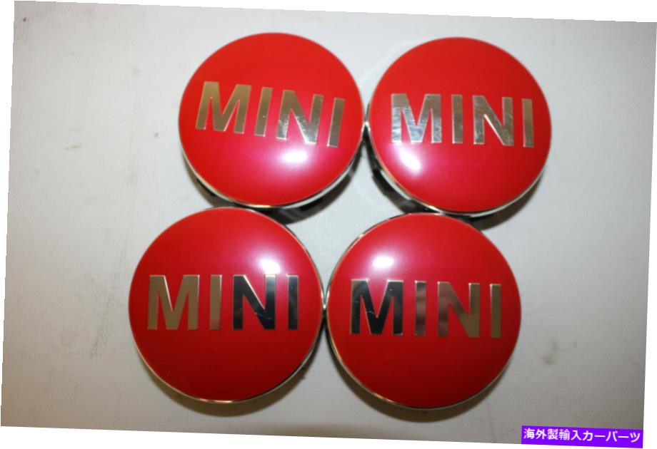 Wheel Covers Set of 4 ミニクーパーRED WHEEL 4 CENTER COVER OEM F54とF55 F56とF57とF60のセットをCAPS MINI COOPER RED WHEEL CAPS SET OF 4 CENTER COVER OEM F54 F55 F56 F57 F60 【並行輸入品】