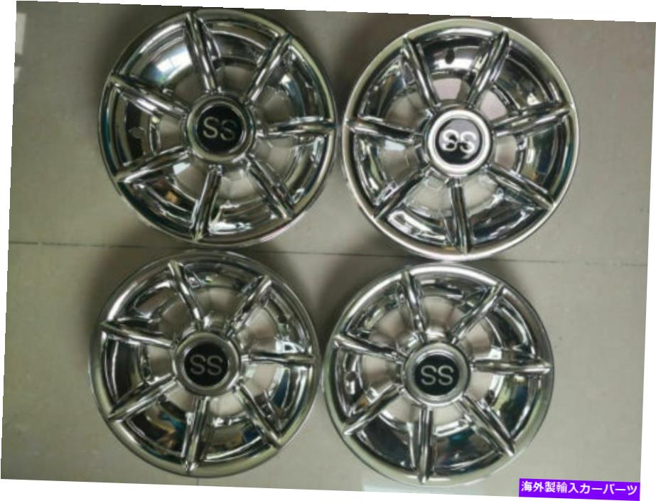 Wheel Covers Set of 4 ゴルフカートのホイールは10インチ、改善された7つのスポーククロームメッキハブキャップ、4のセットをカバー Golf Cart Wheel Covers 10 inch, Improved 7 Spoke Chromed Hub Caps, Set of 4 【並行輸入品】|カスタムパーツ WORLD倉庫