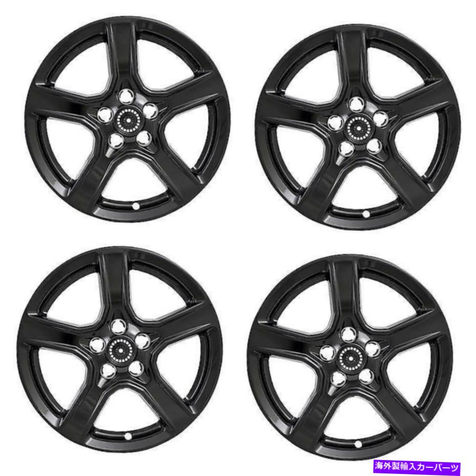 Wheel Covers Set of 4 新しいホイールスキンカバーフィット2016年から2018年シボレーカマロ4の18\