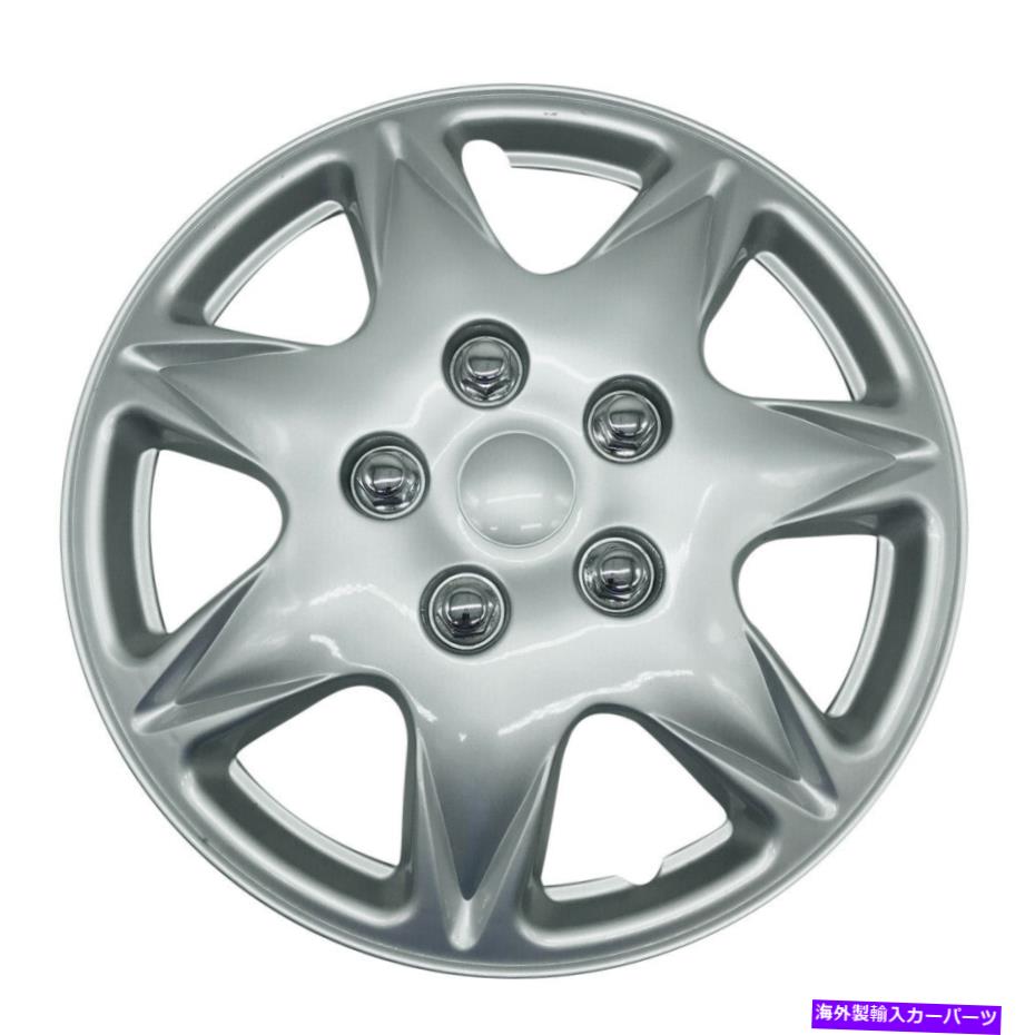 Wheel Covers Set of 4 MWC 446101ホイールカバー13インチシルバーラッカー、4のプレミアム品質のホイールキャップセット MWC 446101 Wheels Cover 13 inch Silver-Lacquer, Premium Quality Hubcaps Set of 4 【並行輸入品】｜カスタムパーツ WORLD倉庫