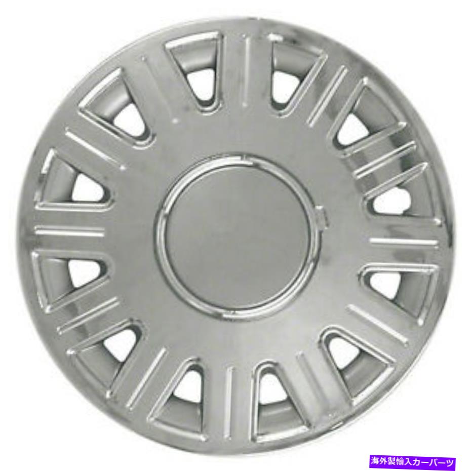 Wheel Covers Set of 4 4の新しいセット、16インチシルバー＆クローム12スポークアフターマーケットホイールカバー New Set Of 4, 16 Inch Silver & Chrome 12 Spoke Aftermarket Wheel Covers 【並行輸入品】