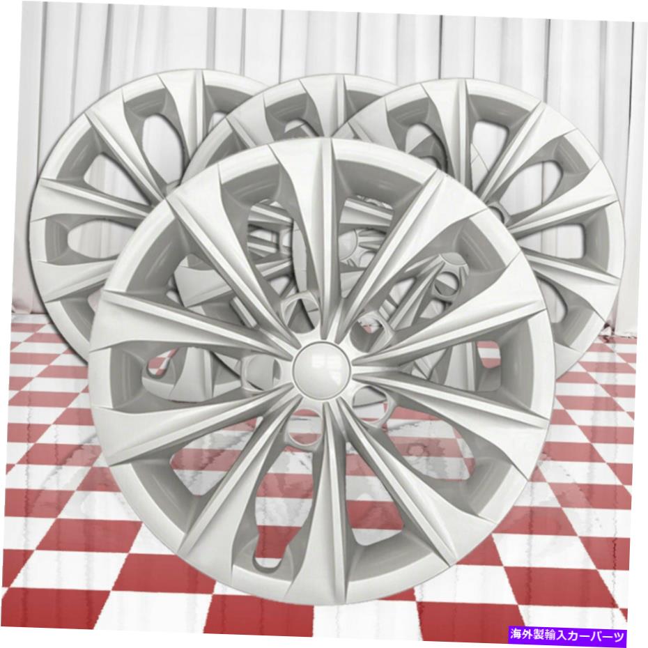 Wheel Covers Set of 4 4つのホイールカバーフィット2015年から2017年トヨタカムリ10スポーク16インチのセット - シルバー Set of 4 Wheel Covers fits 2015-2017 Toyota Camry 10 Spoke 16 inch - Silver 【並行輸入品】