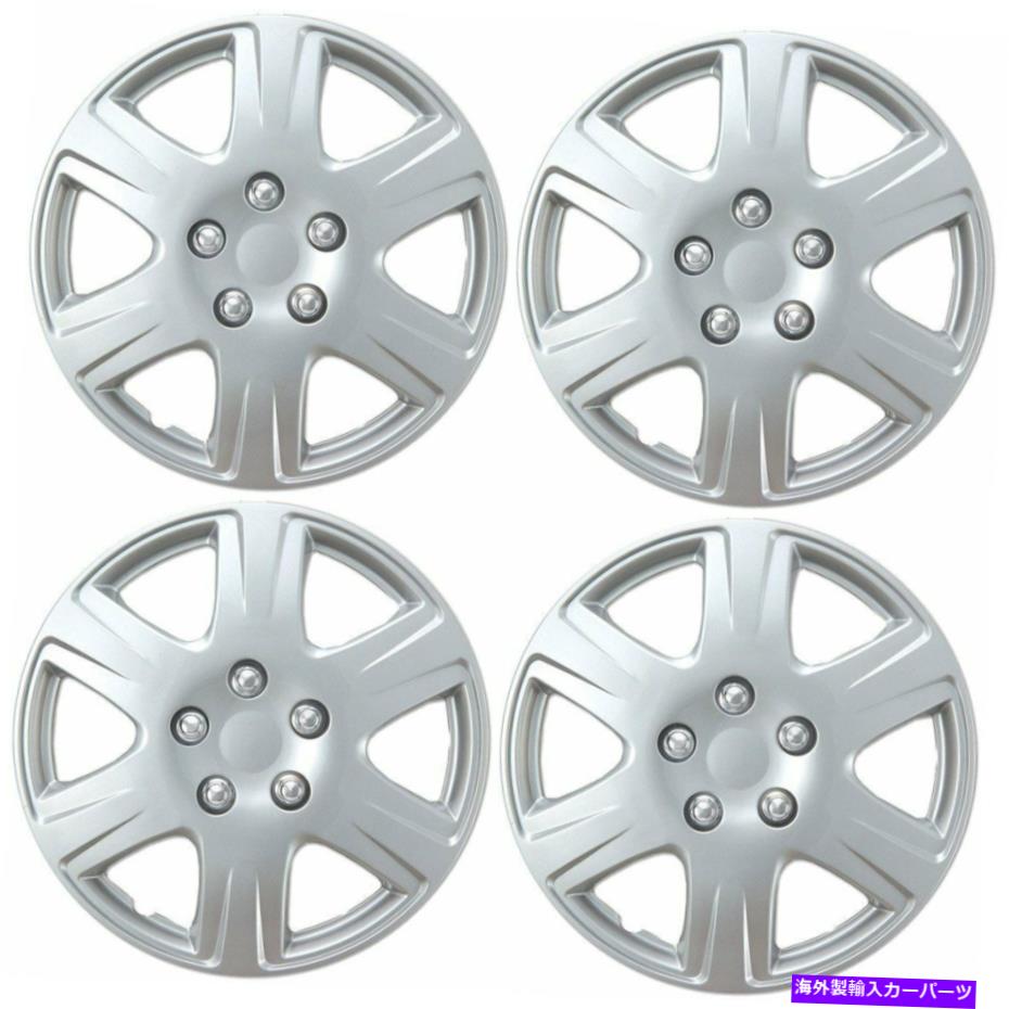 Wheel Covers Set of 4 4プレミアム15" ABSカーホイールカバーOEMの交換ホイールキャップの車の保護の設定 Set of 4 Premium 15" ABS Car Wheel Cover OEM Replacement Hubcaps Car Protection 【並行輸入品】｜カスタムパーツ WORLD倉庫