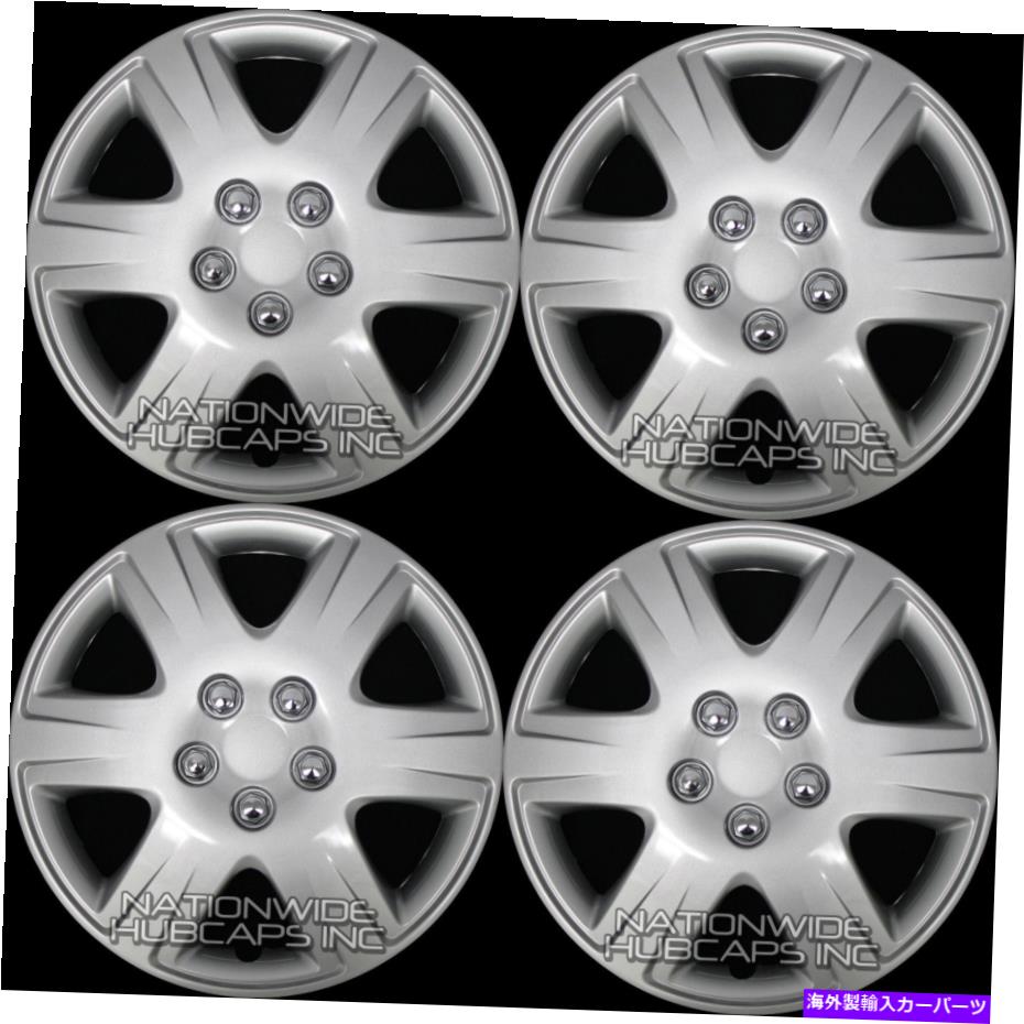 Wheel Covers Set of 4 4 15" ハブのセットはフルホイールキャップアナルキャップラグカバーハブはスチールホイールをフィットカバー SET OF 4 15" Hub Caps Full Wheel Covers Rim Cap Lug Cover Hubs fits Steel Wheels 【並行輸入品】|カスタムパーツ WORLD倉庫