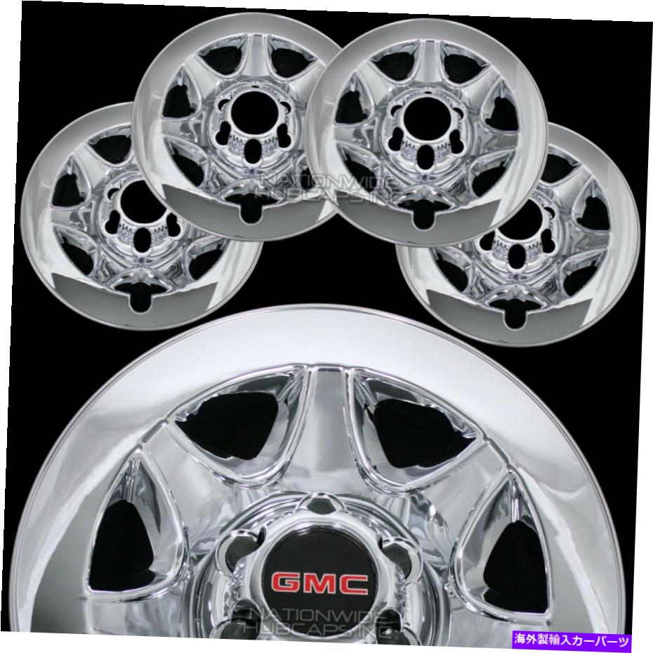 Wheel Covers Set of 4 2014-2018 GMC SIERRA 1500 CHROME 17" 6ラグホイールスキンハブは、クラッド・リムカバーキャップ 2014-2018 GMC SIERRA 1500 CHROME 17" 6 Lug Wheel Skins Hub Caps Clad Rim Covers 【並行輸入品】｜カスタムパーツ WORLD倉庫