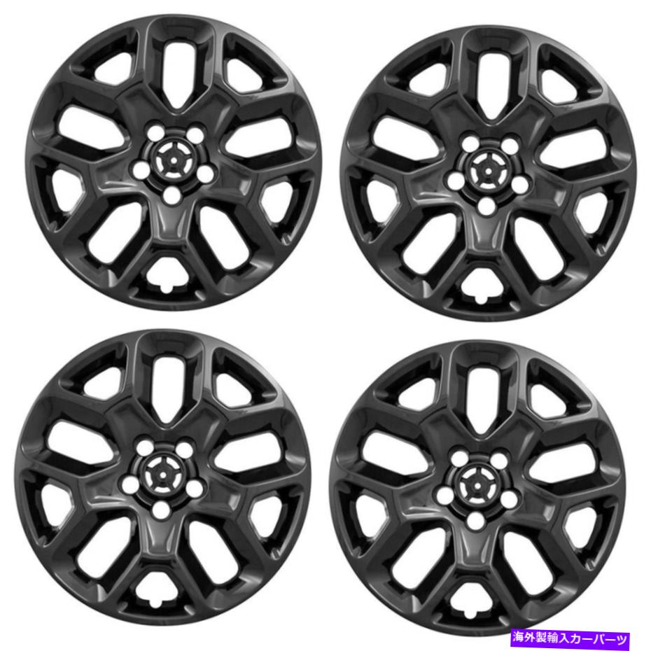 Wheel Covers Set of 4 4 BLACK 17\