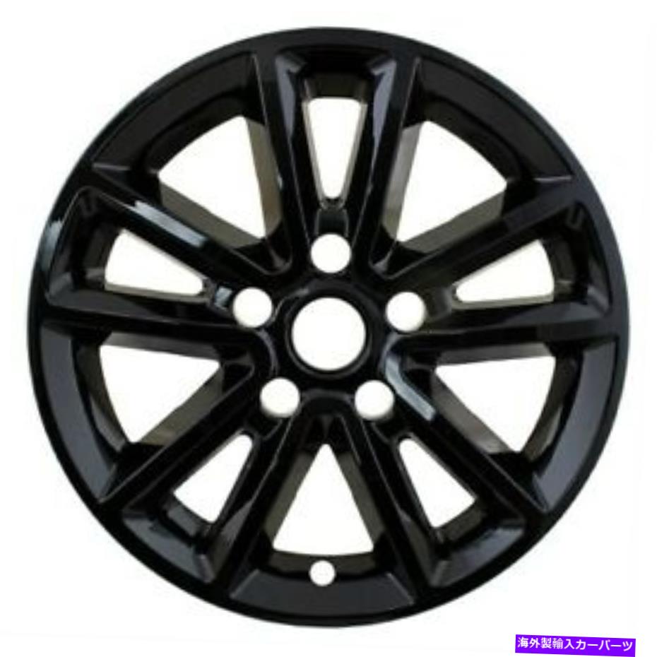 Wheel Covers Set of 4 2014-2018 CARAVAN / JOURNEY NEW FOR SET 4 PCホイールカバーのHUB CAP BLACK 17 '' SET OF 4 PC WHEEL COVER HUB CAP BLACK 17'' FOR 2014-2018 CARAVAN / JOURNEY NEW 【並行輸入品】