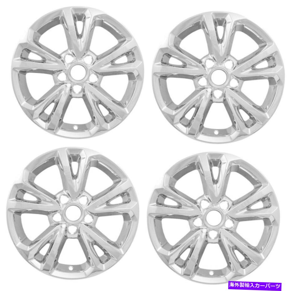 Wheel Covers Set of 4 4クローム17" ホイールスキンハブは完全なカバーが2016 2017 EQU用アルミリムフィットキャップ 4 Chrome 17" Wheel Skins Hub Caps Full Covers fit Aluminum Rim for 2016 2017 Equ 【並行輸入品】｜カスタムパーツ WORLD倉庫