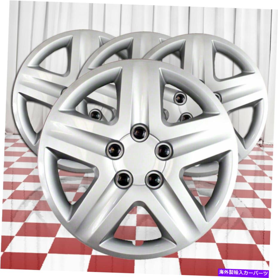 Wheel Covers Set of 4 4つのホイールカバーフィット2006年から2011年シボレーインパラ5スポーク16インチのセット - シルバー Set of 4 Wheel Covers fits 2006-2011 Chevrolet Impala 5 Spoke 16 inch - Silver 【並行輸入品】