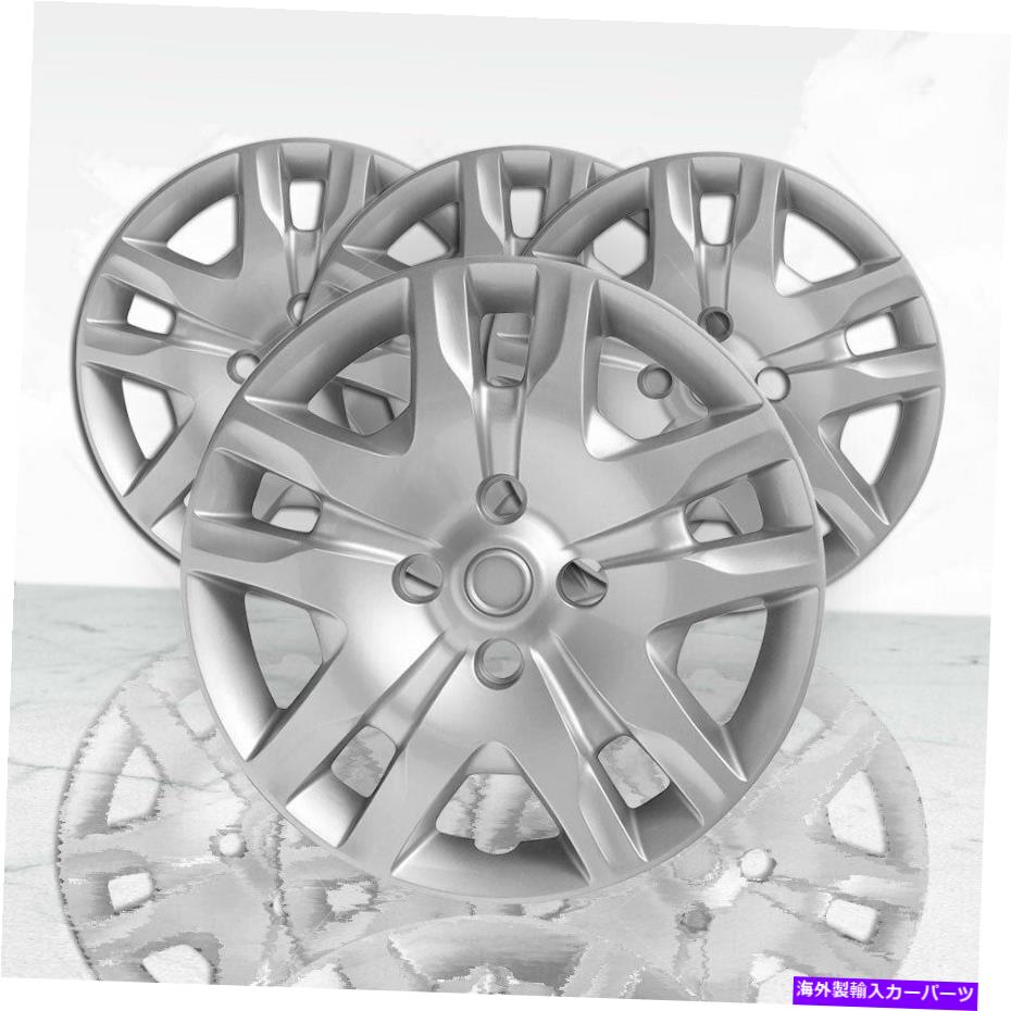 Wheel Covers Set of 4 シルバー - 2010-2012日産セントラ10スポーク16インチ用4本のホイールカバーのセット Set of 4 Wheel Covers for 2010-2012 Nissan Sentra 10 Spoke 16 inch - Silver 【並行輸入品】