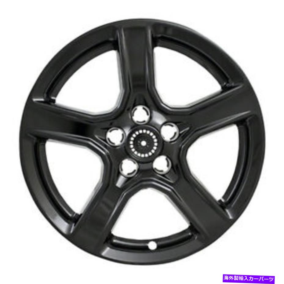 Wheel Covers Set of 4 全米IWCIMP393BLKホイールカバーセット Coast To Coast IWCIMP393BLK Wheel Cover Set 【並行輸入品】