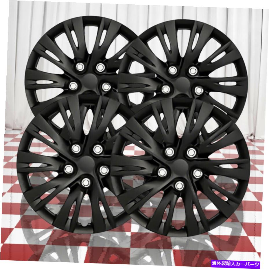 Wheel Covers Set of 4 4グロスブラック10スプリットのセットは、2012年から2014年トヨタカムリのための16\