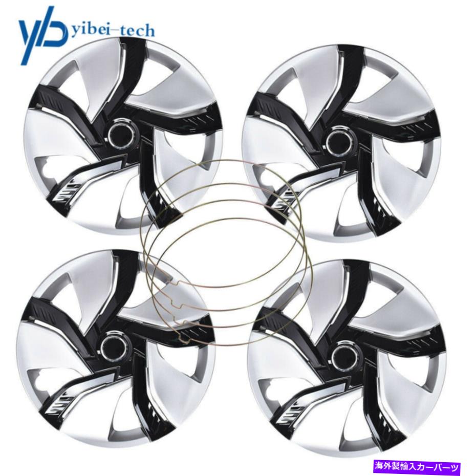 Wheel Covers Set of 4 フィットR15タイヤ＆スチールリム4輪の15\