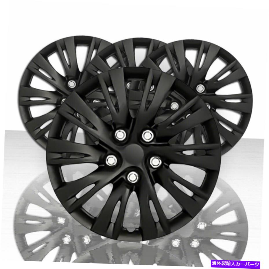 Wheel Covers Set of 4 グロスブラックの4 - 15" のセットは、10分割は、ホイールカバーのスポーク Set of 4 15" 10 Split Spoke Wheel Covers - Gloss Black 【並行輸入品】｜カスタムパーツ WORLD倉庫