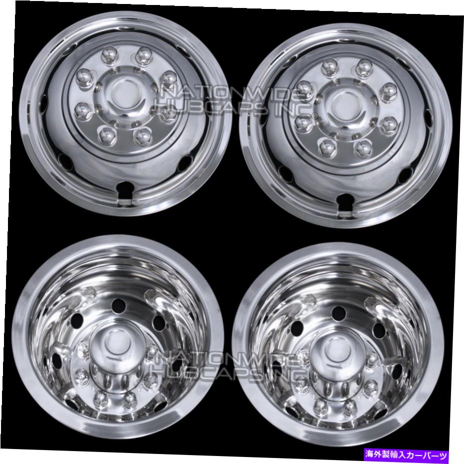 Wheel Covers Set of 4 シボレー3500 16" デュアルスチールホイールシミュレータ二重8ラグアナルスキンライナーカバー Chevy 3500 16" Dual Steel Wheel Simulators Dually 8 Lug Rim Skins Liners Covers 【並行輸入品】|カスタムパーツ WORLD倉庫