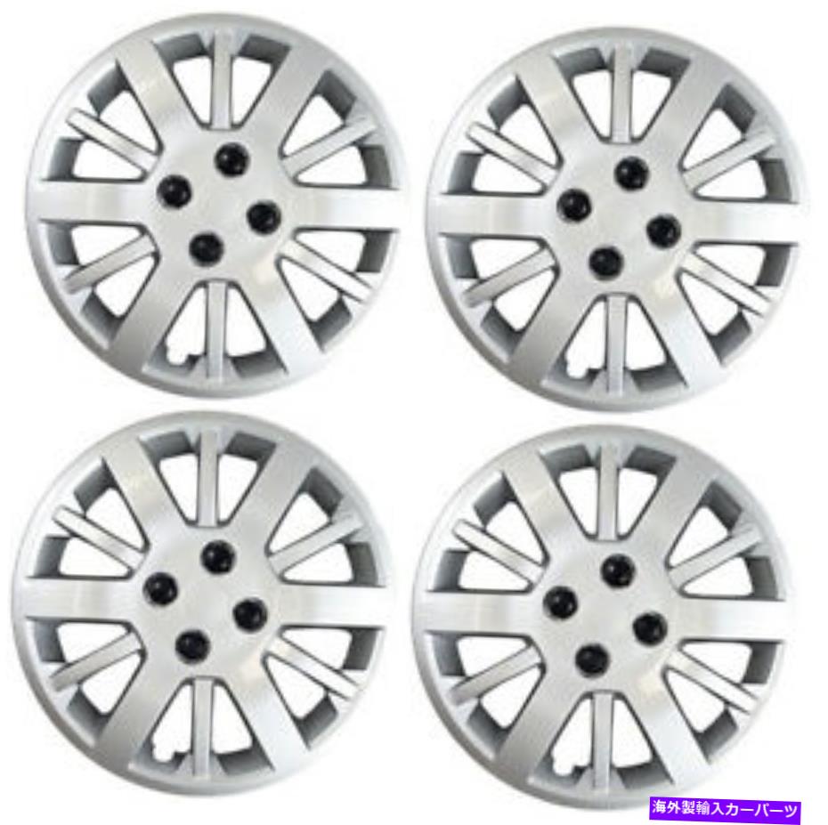 Wheel Covers Set of 4 4の新しいセット、15インチシルバー12スポークアフターマーケットホイールカバー New Set Of 4, 15 Inch Silver 12 Spoke Aftermarket Wheel Covers 【並行輸入品】｜カスタムパーツ WORLD倉庫