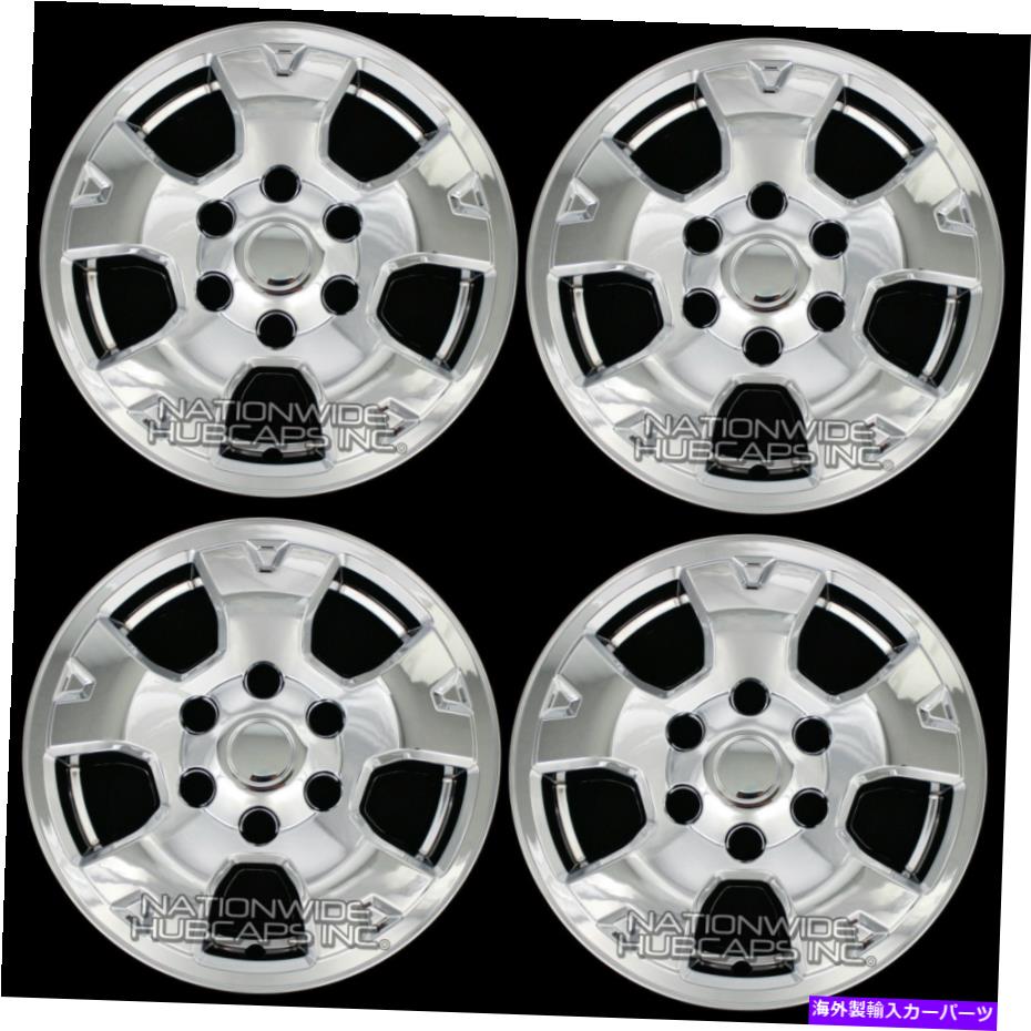 Wheel Covers Set of 4 4つのCHROMEフィット5月15日トヨタタコマ16" ホイールスキンハブは、フル・アロイリムカバーキャップ 4 CHROME fits 05-15 Toyota Tacoma 16" Wheel Skins Hub Caps Full Alloy Rim Covers 【並行輸入品】｜カスタムパーツ WORLD倉庫