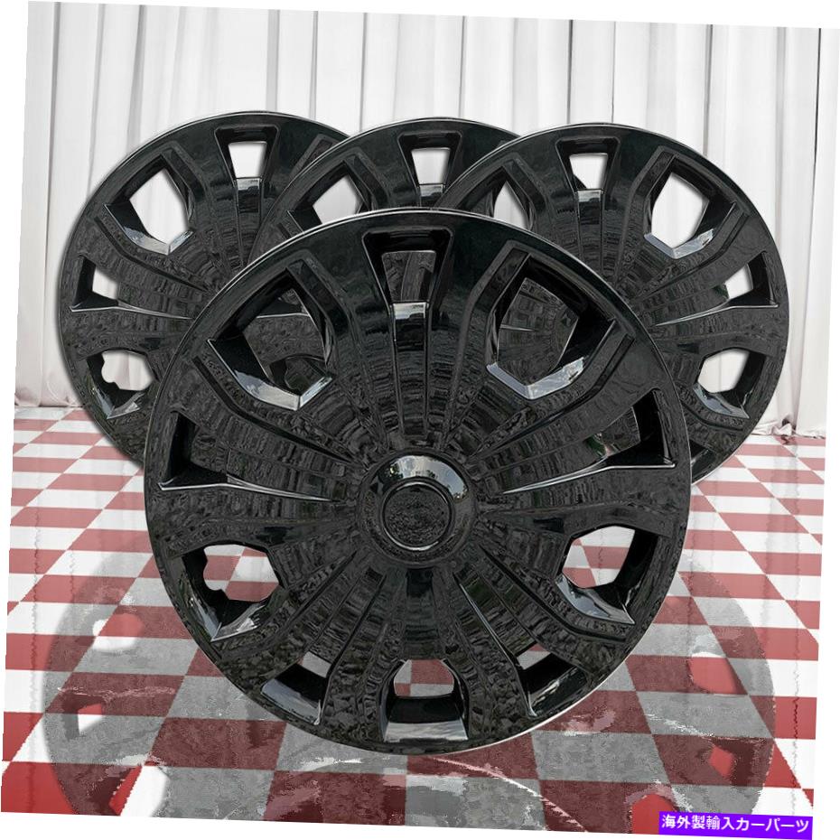 Wheel Covers Set of 4 2019-2021フォードトランジットのための4グロスブラック16\