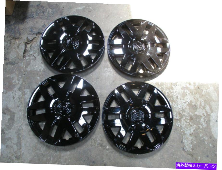 Wheel Covers Set of 4 ホイールキャップホイールは61124ブラックカバー04 05 06 07 08 09 10 16\