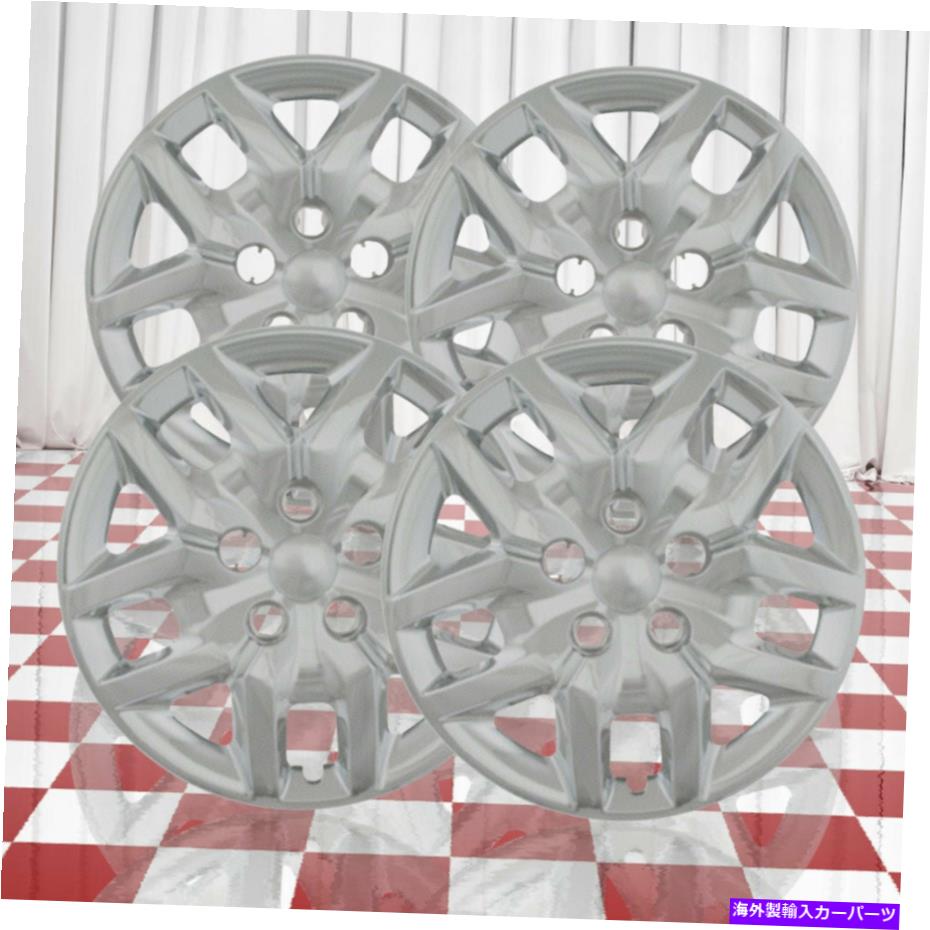 Wheel Covers Set of 4 2014-2019ダッジグランドキャラバンのための4シルバー10スポーク17\