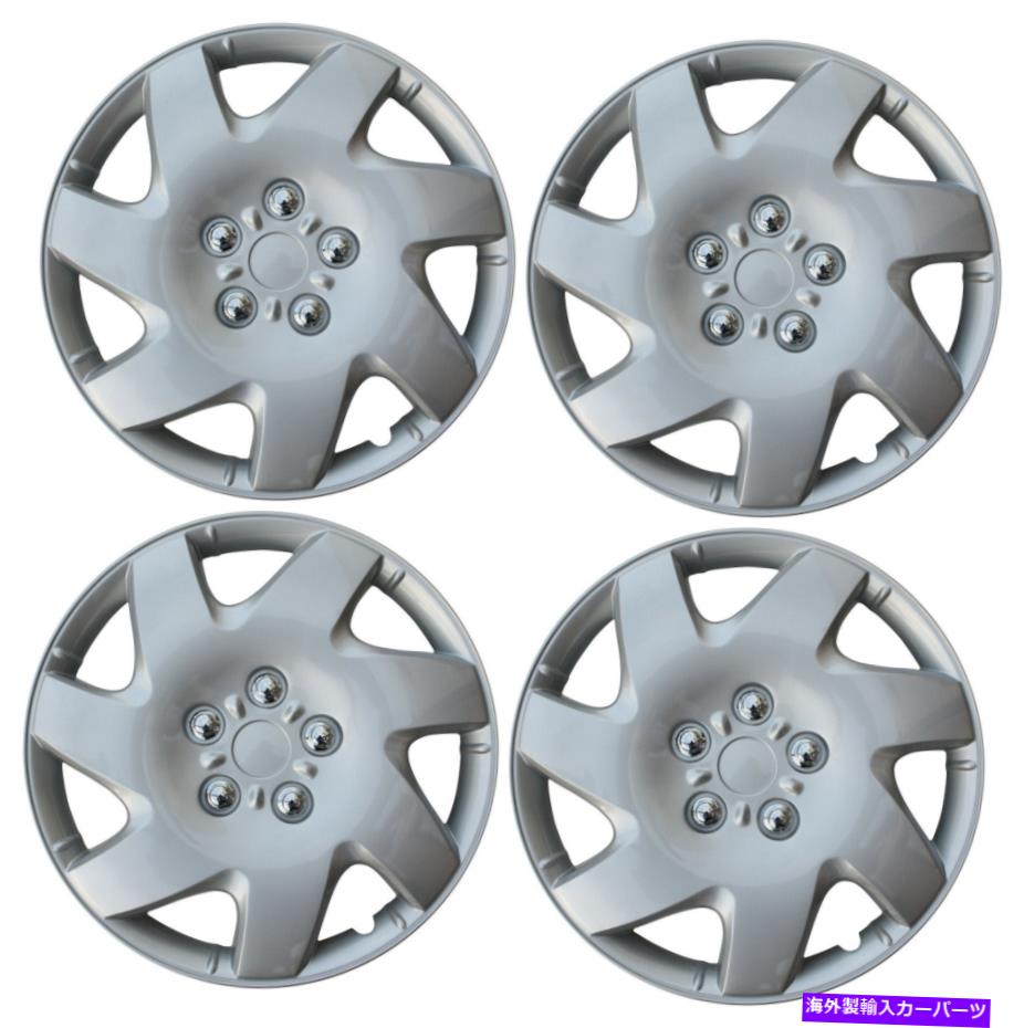 Wheel Covers Set of 4 4ハブキャップABSシルバー16\