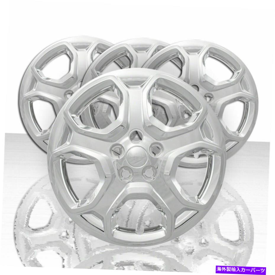 Wheel Covers Set of 4 クロム - 4 17' 5のセットは、フォードSをエスケープ2017年から2019年のためのホイールカバーのスポーク Set of 4 17' 5 Spoke Wheel Covers for 2017-2019 Ford Escape S - Chrome 【並行輸入品】