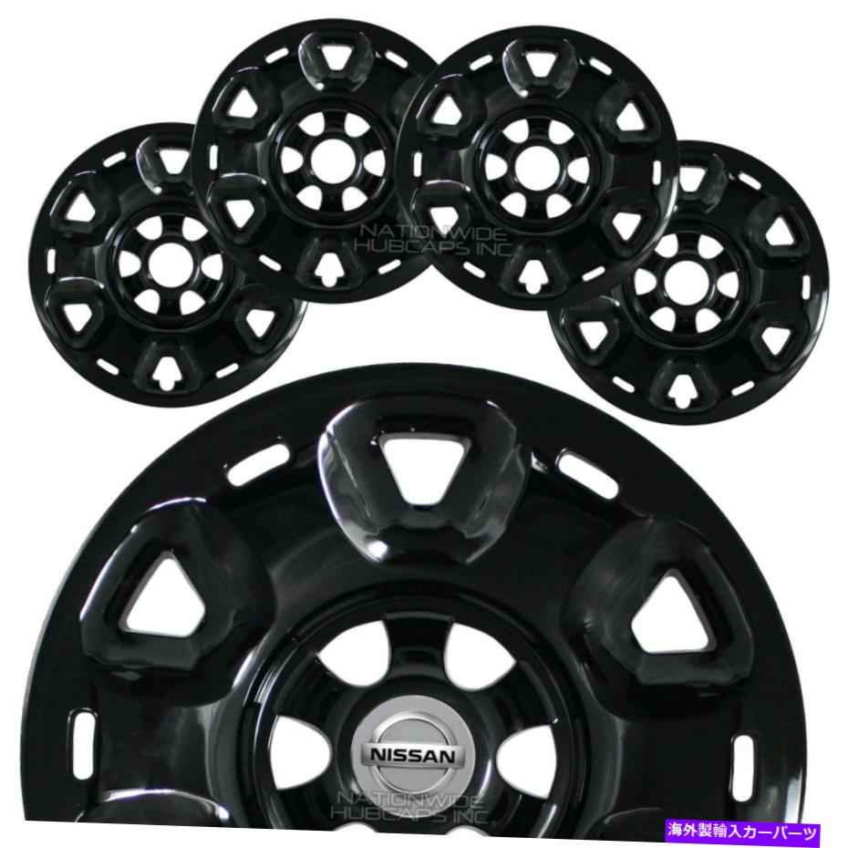 Wheel Covers Set of 4 4つのフィット日産タイタンXD 2016年から2021年ブラック17\