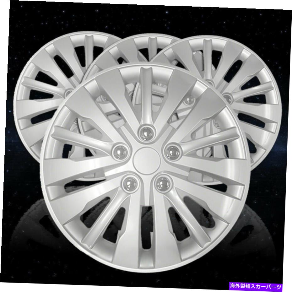 Wheel Covers Set of 4 15スポークとのスチールホイールを15" に合わせて4本のホイールカバーのセット - シルバー Set of 4 Wheel Covers to fit 15" Steel Wheels with 15 Spoke - Silver 【並行輸入品】｜カスタムパーツ WORLD倉庫