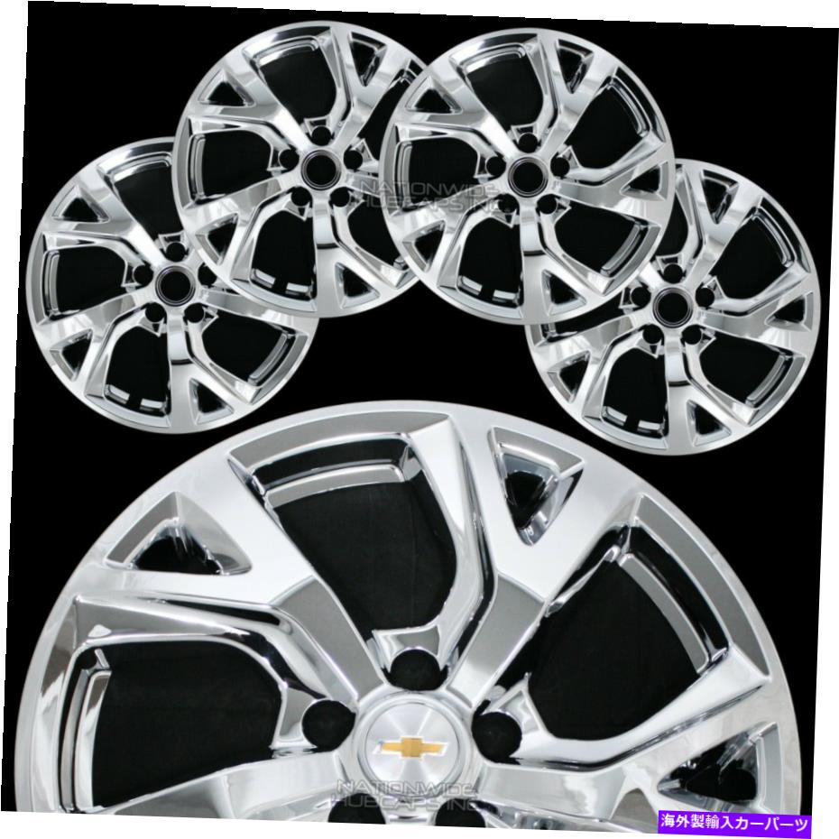 Wheel Covers Set of 4 4フィット2018年から2021年春分18" クロームホイールスキンハブは、フル・カバーアルミリムキャップ 4 fit 2018-2021 Equinox 18" Chrome Wheel Skins Hub Caps Full Covers Aluminum Rim 【並行輸入品】｜カスタムパーツ WORLD倉庫