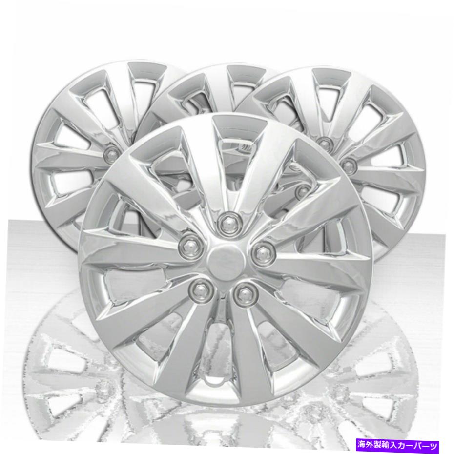 Wheel Covers Set of 4 4 16' のセット10は、2013年から2019年の日産セントラのためのホイールカバースポーク - Chromeを Set of 4 16' 10 Spoke Wheel Covers for 2013-2019 Nissan Sentra - Chrome 【並行輸入品】｜カスタムパーツ WORLD倉庫