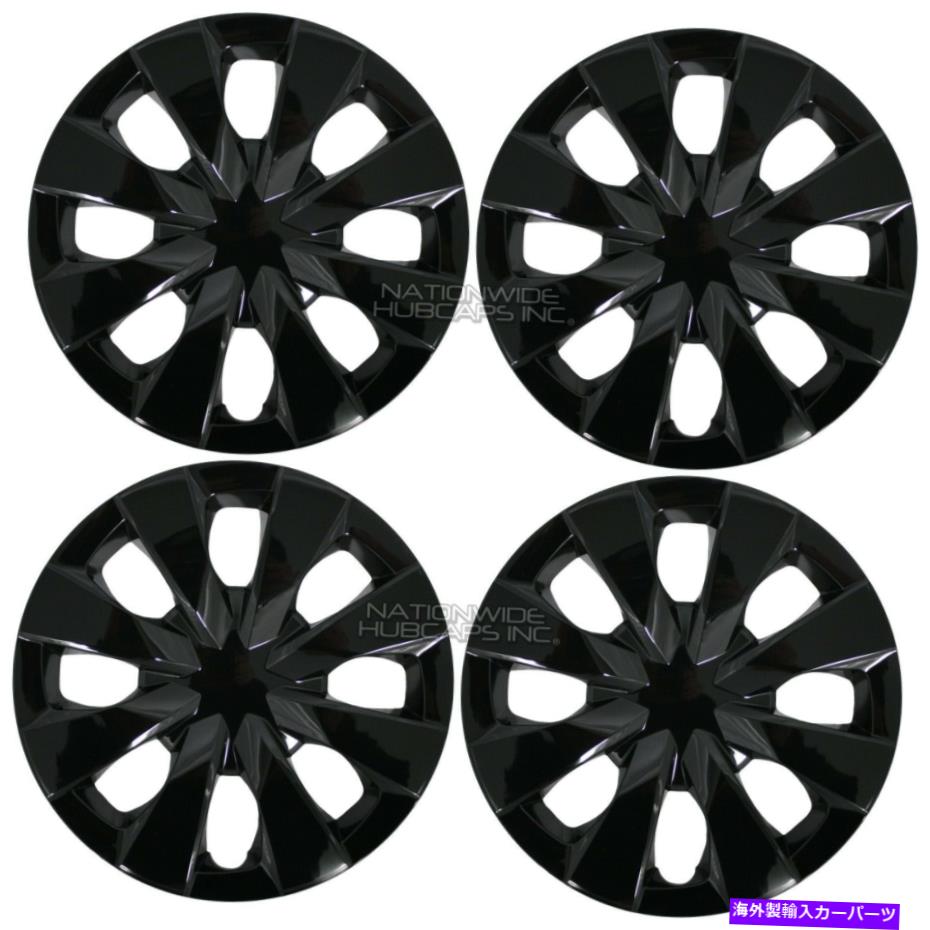 Wheel Covers Set of 4 4つのブラックフィットカローラプリウスC 2003年から2020年15\