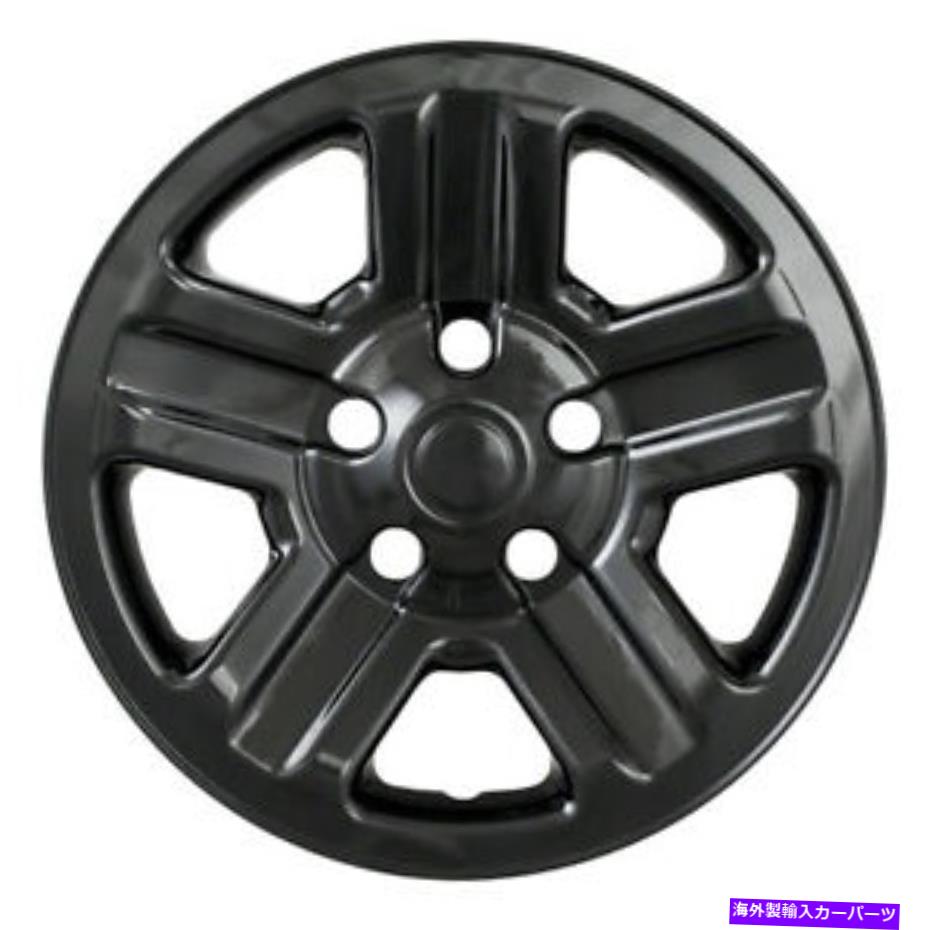 Wheel Covers Set of 4 全米IWCIMP76GBLKホイールカバーセット Coast To Coast IWCIMP76GBLK Wheel Cover Set 【並行輸入品】