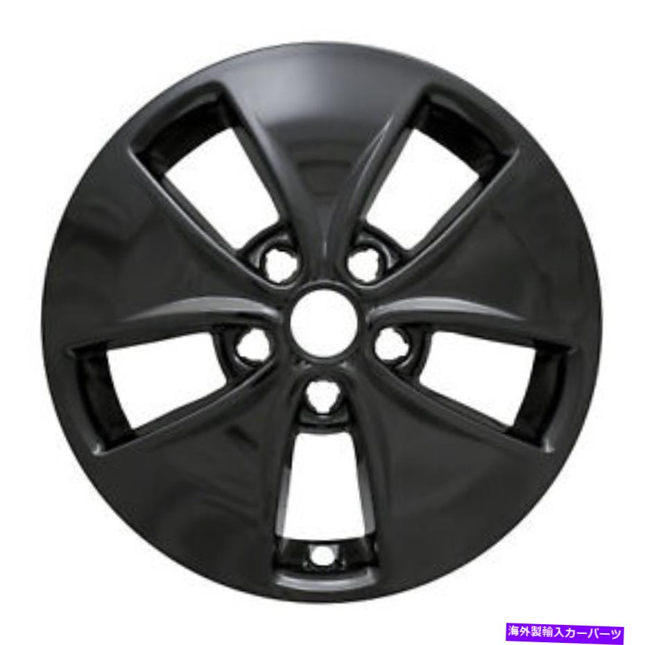 Wheel Covers Set of 4 全米IWCIMP400BLKホイールカバーセット Coast To Coast IWCIMP400BLK Wheel Cover Set 【並行輸入品】