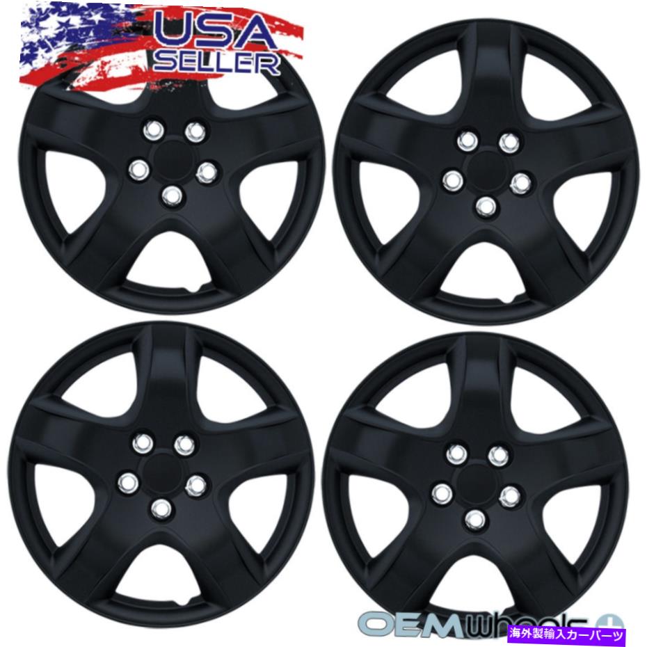 Wheel Covers Set of 4 4 NEW OEMマットブラック15\
