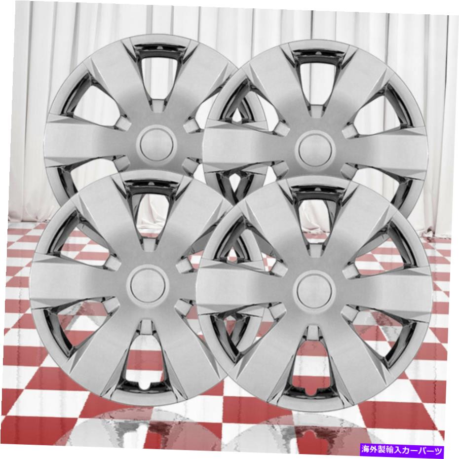 Wheel Covers Set of 4 2007-11トヨタカムリのために4フロントとリアシルバー6スポーク16" ホイールカバーのセット Set of 4 Front and Rear Silver 6 Spoke 16" Wheel Covers for 2007-11 Toyota Camry 【並行輸入品】｜カスタムパーツ WORLD倉庫