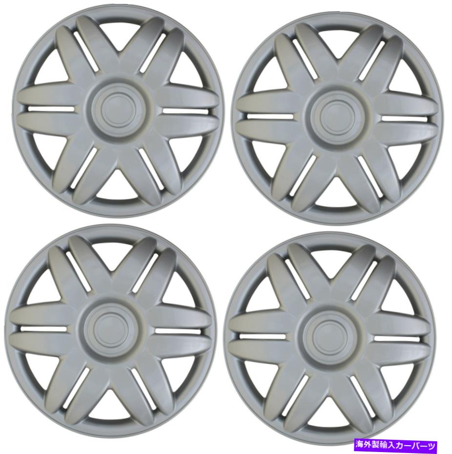 Wheel Covers Set of 4 4ハブキャップABSシルバー15\