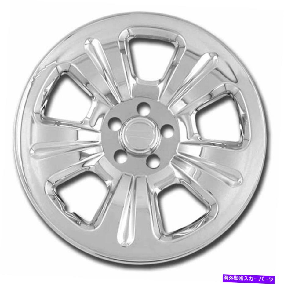 Wheel Covers Set of 4 クロームホイールスキンリム2003-07 FORESTERのために5つのスポークハブキャップスチールホイールカバー Chrome Wheel Skins Rim Covers 5 Spoke Hub Caps Steel Wheels for 2003-07 FORESTER 【並行輸入品】