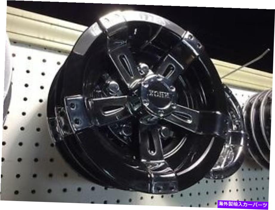 Wheel Covers Set of 4 ゴルフカートの証券8インチホイールは4ディープディッシュシャイニーブラック＆Chromelyのセットをカバー Golf Cart Stock 8 Inch Wheel Covers Set Of 4 Deep Dish Shiny Black And Chromely 【並行輸入品】｜カスタムパーツ WORLD倉庫