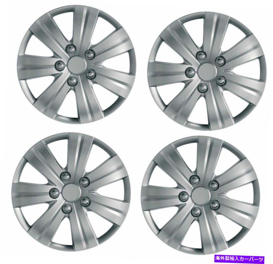 Wheel Covers Set of 4 4ホイールトリムハブのセットは、ルノークリオメガーヌ景色に合う15\