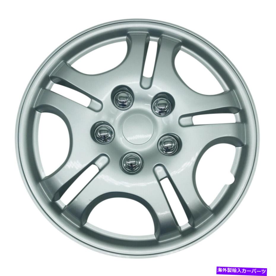 Wheel Covers Set of 4 MWC 446023ホイールカバー14インチシルバーラッカー、4のプレミアム品質のホイールキャップセット MWC 446023 Wheels Cover 14 inch Silver-Lacquer, Premium Quality Hubcaps Set of 4 【並行輸入品】｜カスタムパーツ WORLD倉庫