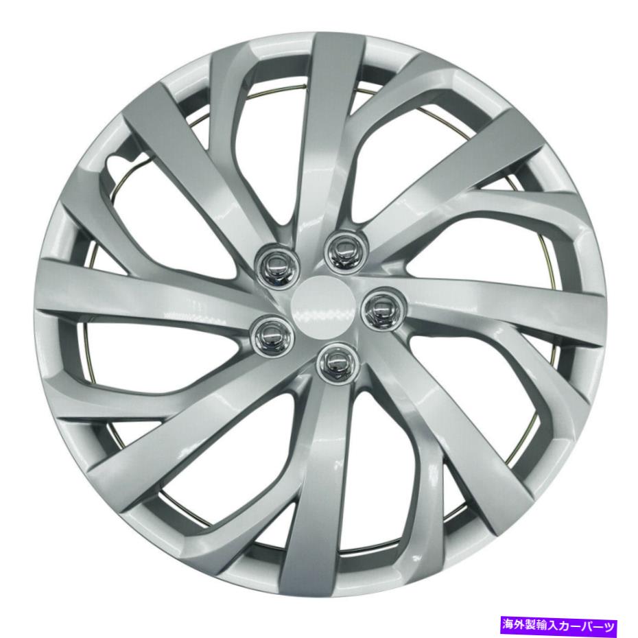Wheel Covers Set of 4 MWC 446610ホイールカバー16インチシルバーラッカー、4のプレミアム品質のホイールキャップセット MWC 446610 Wheels Cover 16 inch Silver-Lacquer, Premium Quality Hubcaps Set of 4 【並行輸入品】