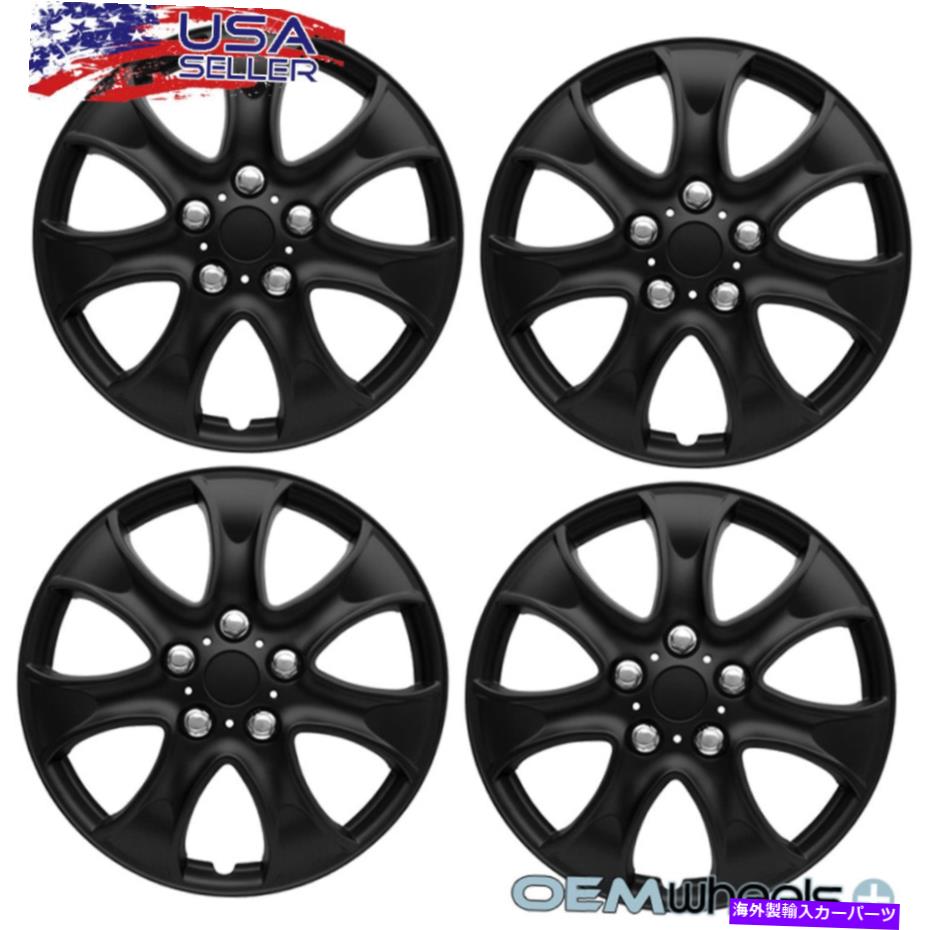 Wheel Covers Set of 4 4 NEW OEMマットブラック15\