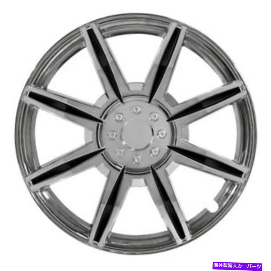 Wheel Covers Set of 4 クローム8は、黒挿入、（4個セット）PILWH541-16Cで16\
