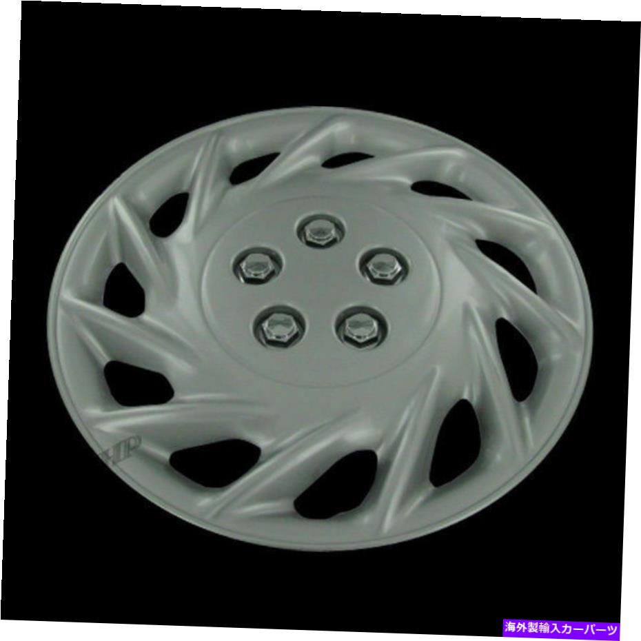 Wheel Covers Set of 4 4新15" シルバーセンターハブのセットのフルホイールリムカバーの取り付けキャップ Set of 4 New 15" Silver Center Hub Caps Full Wheel Rim Cover Replacement 【並行輸入品】｜カスタムパーツ WORLD倉庫